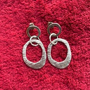 Silpada Sterling Silver Interlocking Hoop Earings